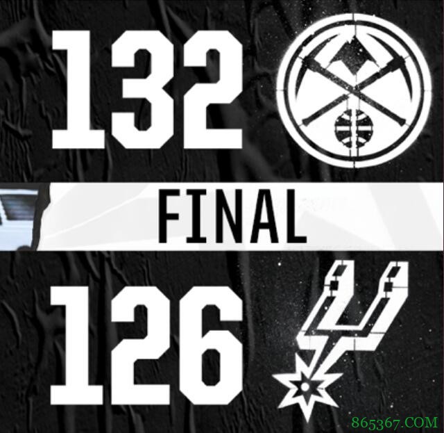 波特30+15 约基奇25+11 掘金三人得分20+阻击马刺