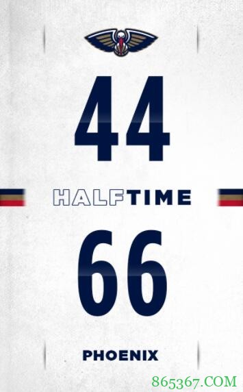 艾顿13+12 克劳德21分 锡安20分 太阳6人得分上双大胜鹈鹕