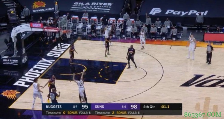 昨日掘金VS太阳裁判报告:漏判穆雷绝平三分前走步违例