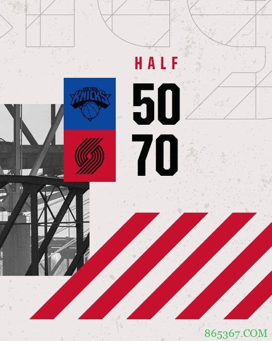 利拉德39+5+8 兰德尔25+7+5 奎克利31分 开拓者力克尼克斯