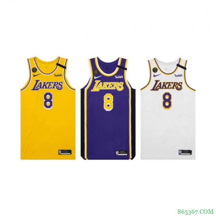 NBPA推出450件科比定制球衣 送给上季结束时还在激活名单的球员