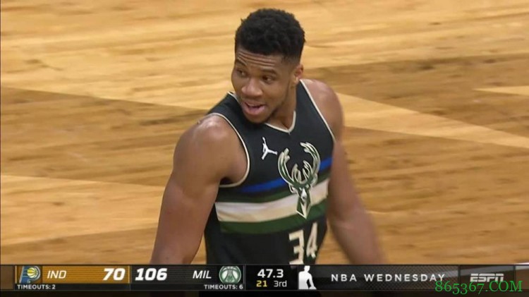 21+14+10!字母哥三节打卡下班 斩个人赛季第3次三双