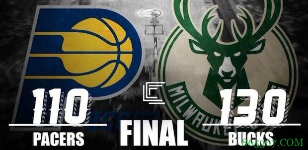 字母哥21+14+10 萨博尼斯33+12 雄鹿7人上双轻取步行者