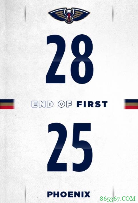 锡安28+7+6 英格拉姆23分 布克25分 鹈鹕7人上双大胜太阳