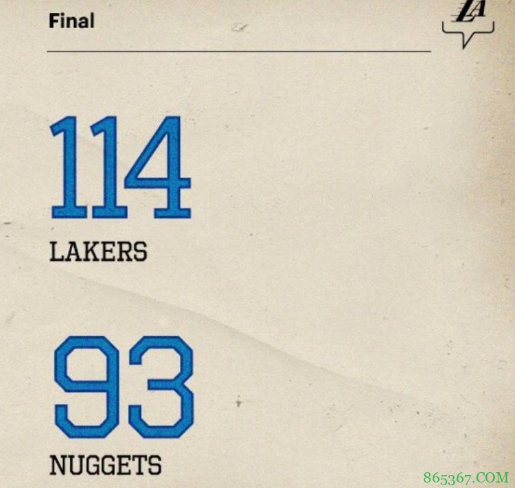 詹姆斯27+10+10 施罗德21分 约基奇13+10+6 湖人轻取掘金