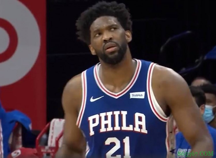 恩比德赛季至今11次半场20+ 与利拉德并列联盟第一