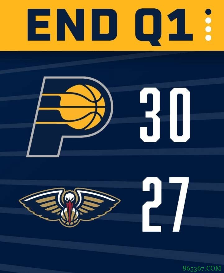 英格拉姆30+6+7 鲍尔20+9 J-霍勒迪22+6 鹈鹕险胜步行者