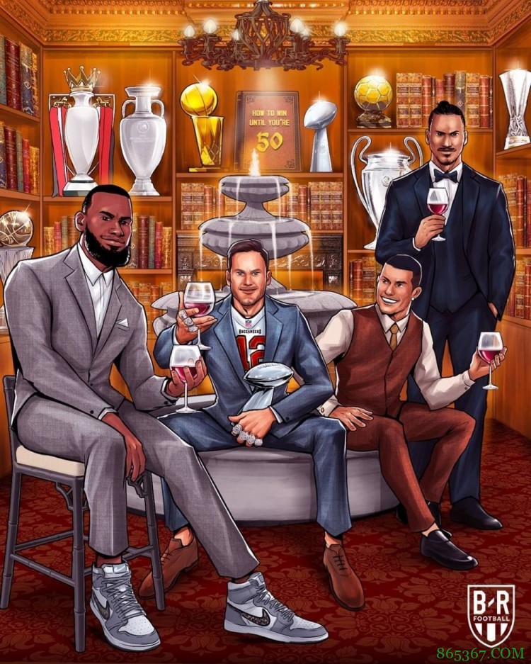 美媒晒趣味漫画：詹姆斯、布雷迪、C罗、伊布 他们将永远赢得比赛
