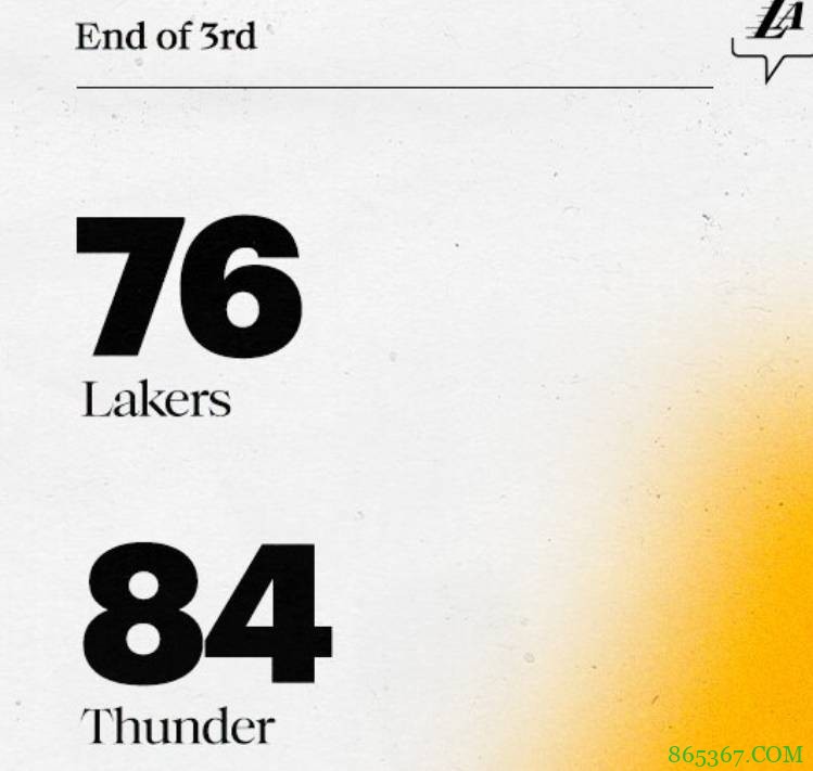 詹姆斯28+14+12 亚历山大29+7+10 湖人加时胜雷霆迎5连胜