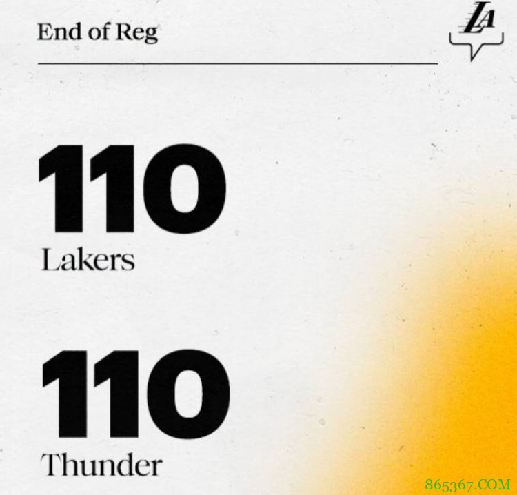 詹姆斯28+14+12 亚历山大29+7+10 湖人加时胜雷霆迎5连胜