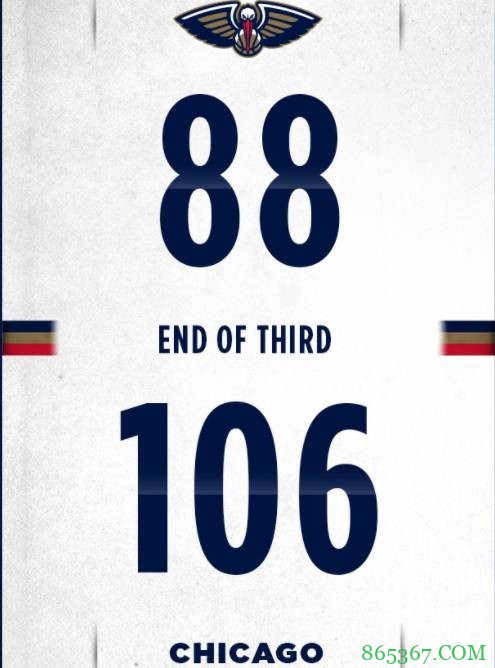 拉文46+7 怀特30+7 锡安29分 公牛终结鹈鹕4连胜
