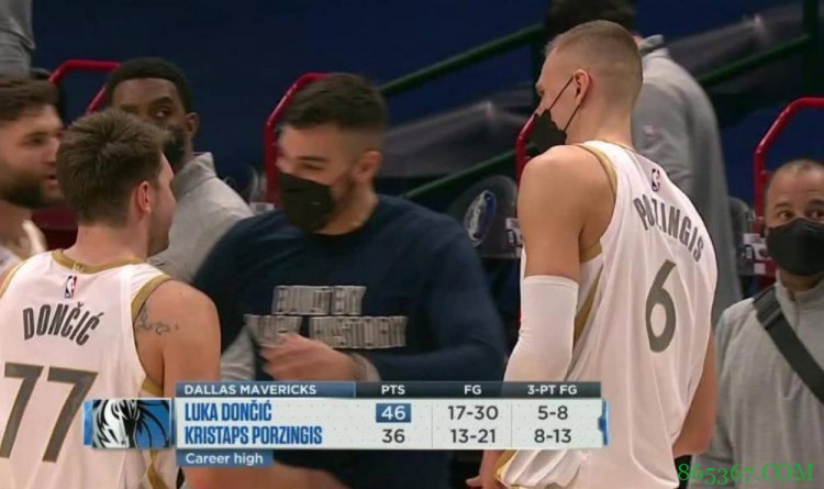 东契奇&波津均砍35+ 首对非美国出生队友