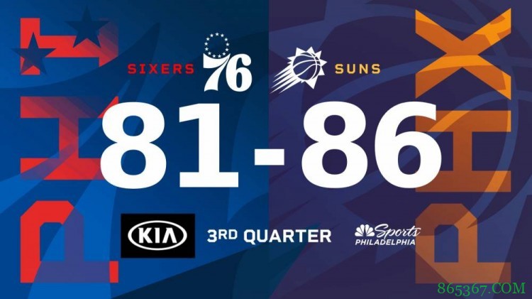 布克36+5 保罗18+8+10 恩比德35+8 太阳灼伤76人取5连胜