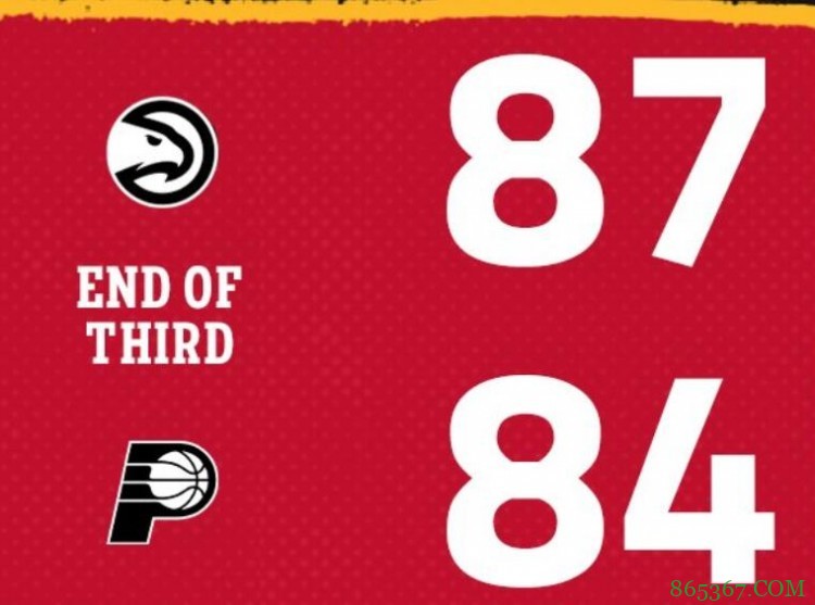 麦克德莫特26分 特雷-杨15+14 步行者六人上双送老鹰三连败