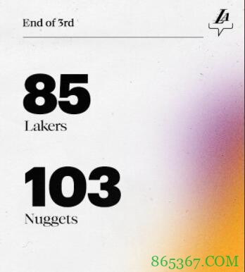 约基奇23+16+10 詹姆斯22+10+9 浓眉伤退 掘金终结湖人7连胜