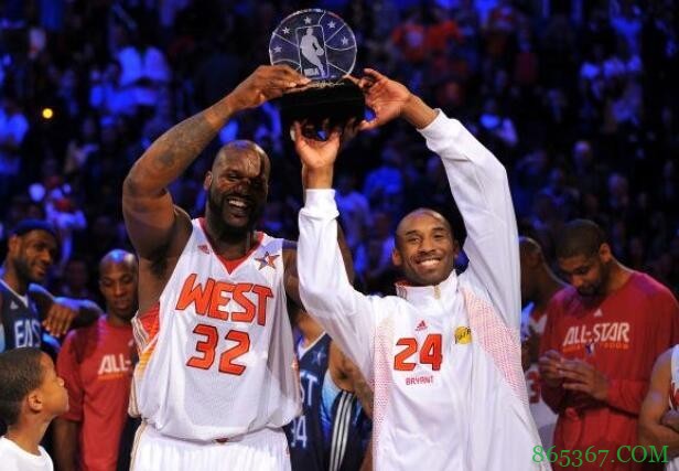 12年前的今天:科比与奥尼尔携手获得全明星赛MVP