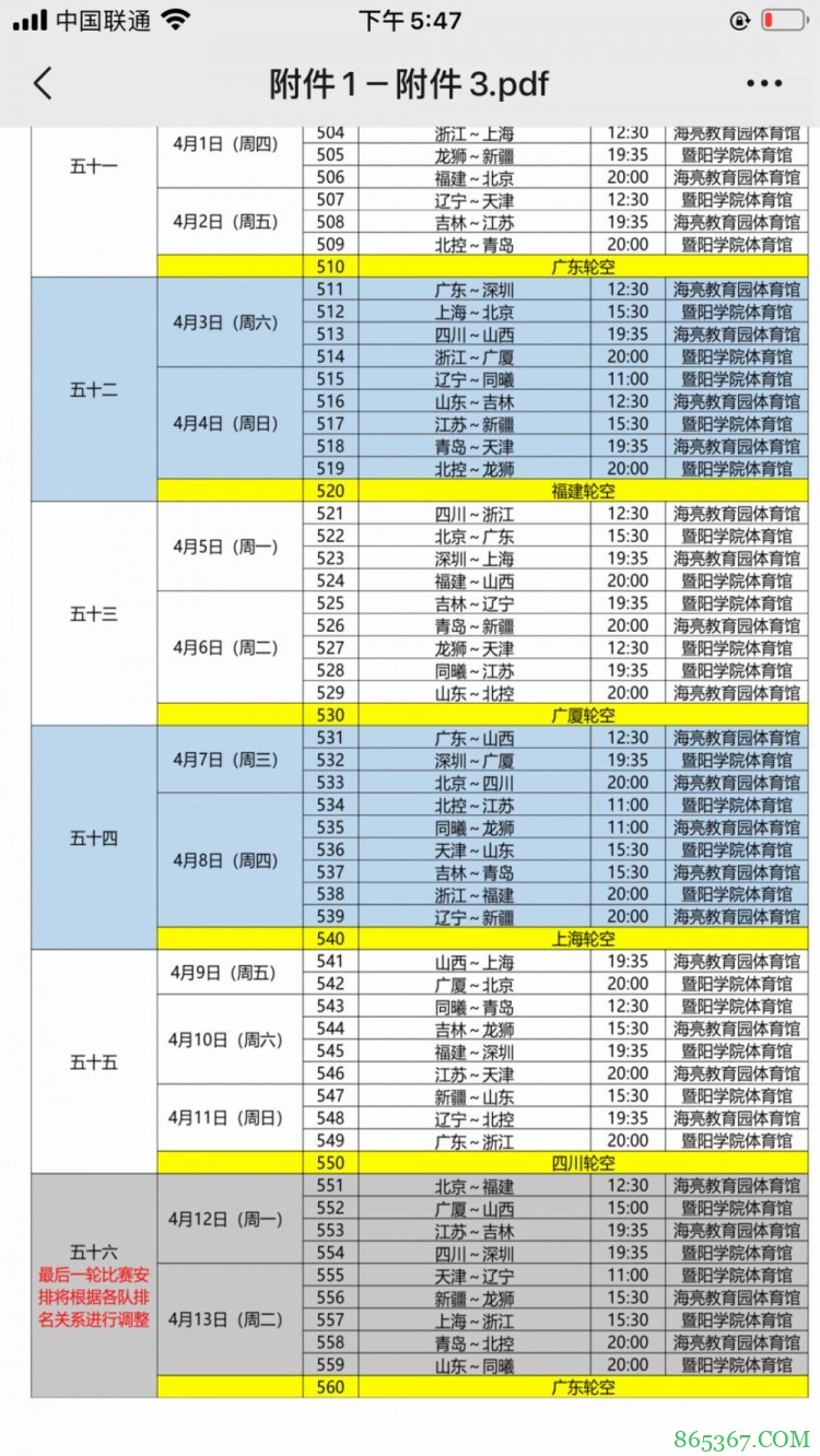 宋翔:常规赛第三阶段3月1日打响 总决赛要在5月1日前结束