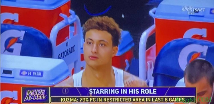 有目共睹！库兹马过去6场比赛禁区投篮命中率高达79%