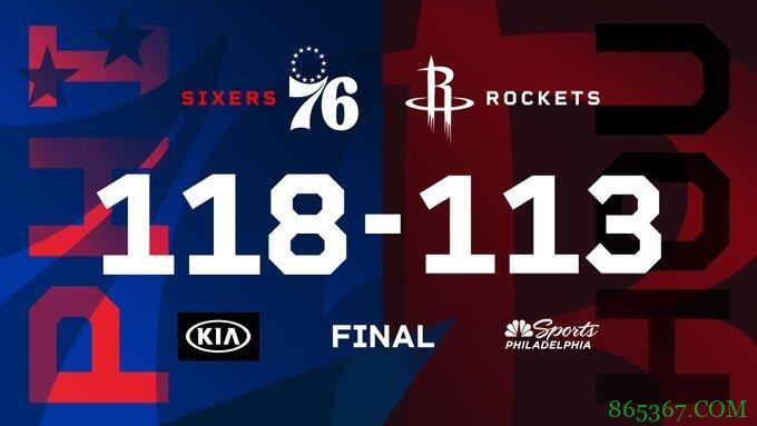 恩比德31+11+9 小库里25分 沃尔28+7 76人送火箭7连败