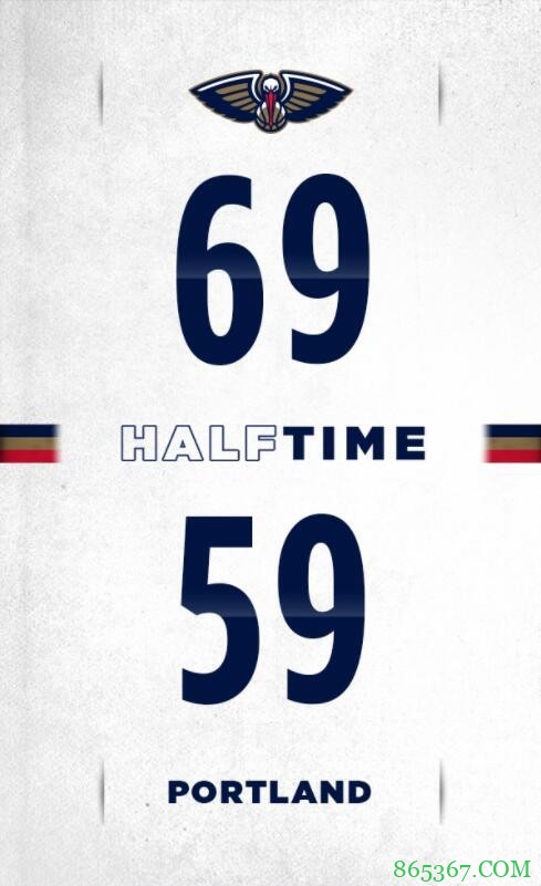 利拉德43+16 特伦特23分 锡安36+6 开拓者险胜鹈鹕迎6连胜