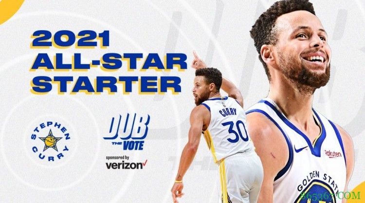 库里7次入选全明星首发 追平里克-巴里保持的队史纪录