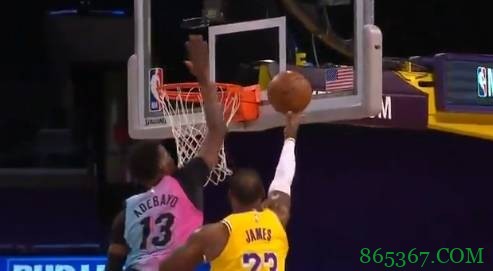 大意了!詹姆斯顶开伊戈达拉挑篮 阿德巴约钉板追帽扇飞