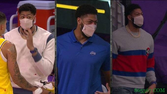 搁这走秀呢？浓眉场边观战两次换衣服