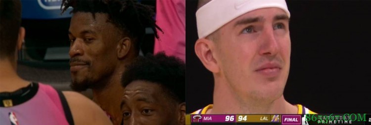 表情包大战!湖人热火最后时刻诞生两张经典表情包