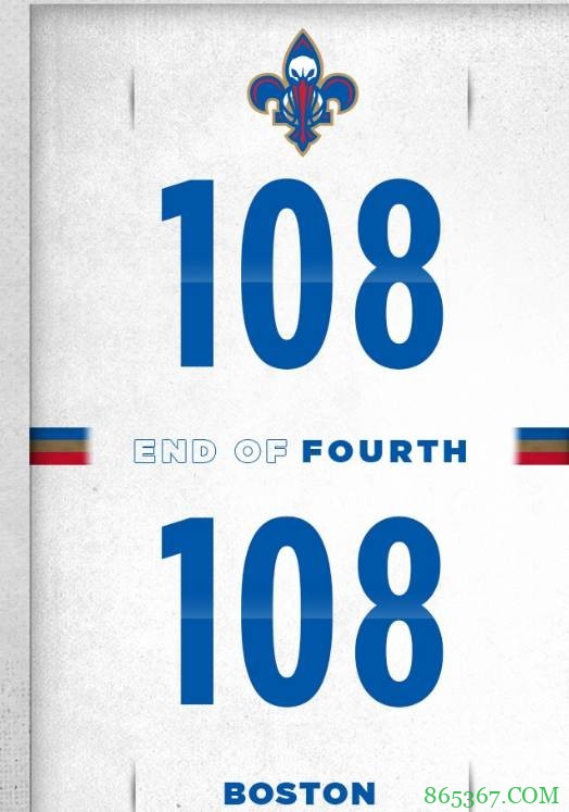 锡安28+10 英格拉姆33+6 塔图姆 32+9 鹈鹕加时逆转凯尔特人