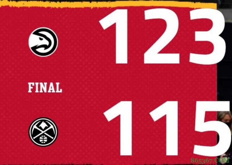 特雷-杨35+15 卡佩拉22+10 穆雷空砍30分 老鹰力克掘金