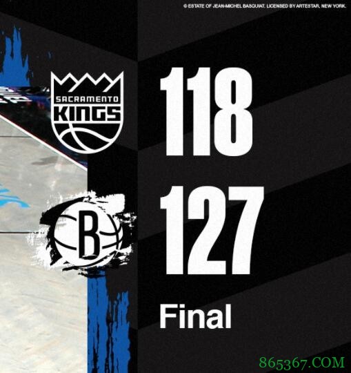 哈登29+11+14 布朗29分 福克斯27+8 篮网赢国王取7连胜