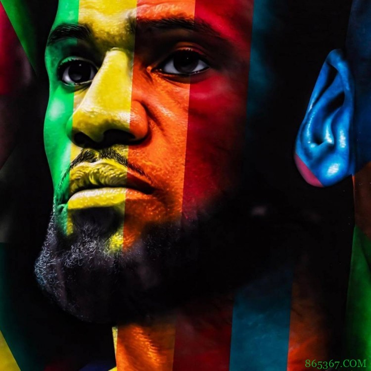 内马尔晒家中篮球场新增壁画:乔丹C位、詹姆斯科比分列左右