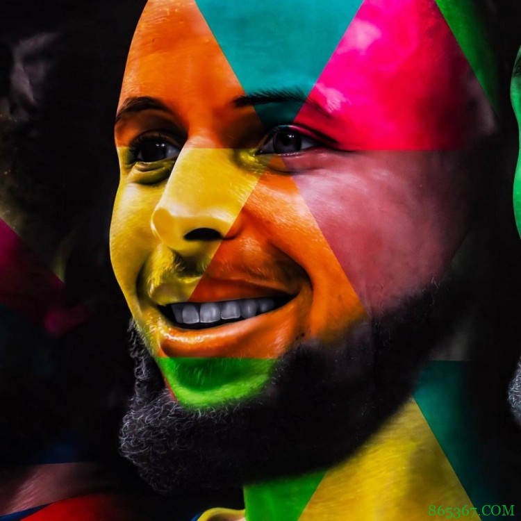 内马尔晒家中篮球场新增壁画:乔丹C位、詹姆斯科比分列左右