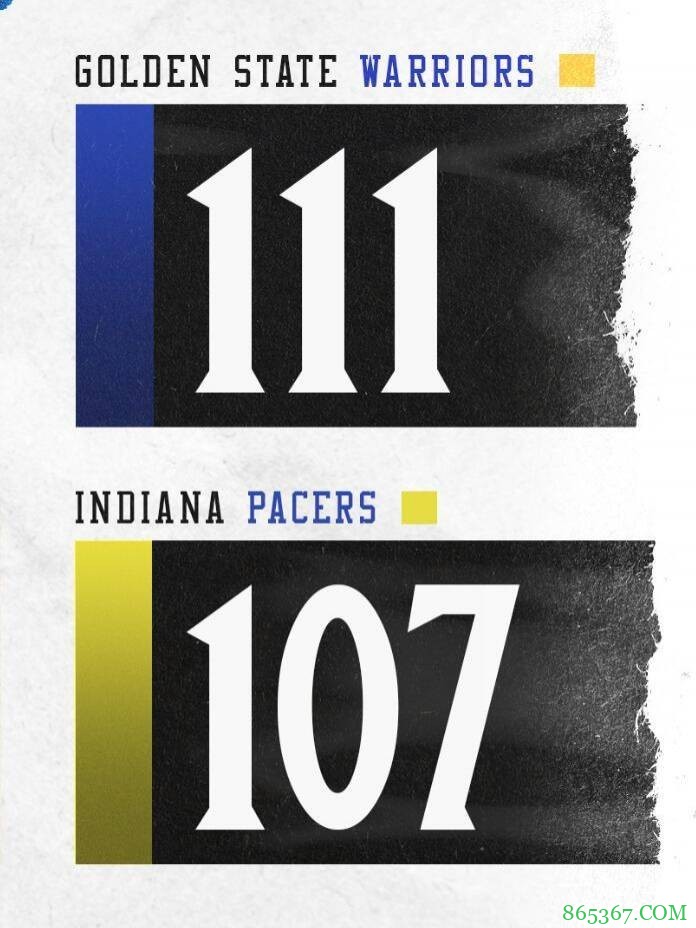 库里24+8+8 格林准三双 小萨22+16 勇士背靠背胜步行者