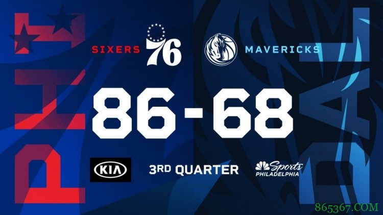 恩比德23+9 西蒙斯15+7 东契奇19分 76人主场轻取独行侠