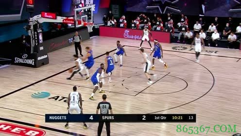 波特30+15 约基奇25+11 掘金三人得分20+阻击马刺