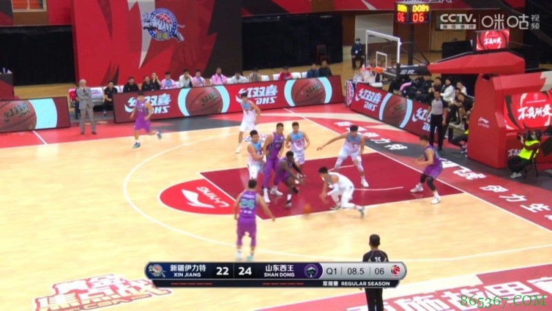 曾令旭30+5+7 唐才育22分 哈德森33+5+6 新疆大胜山东