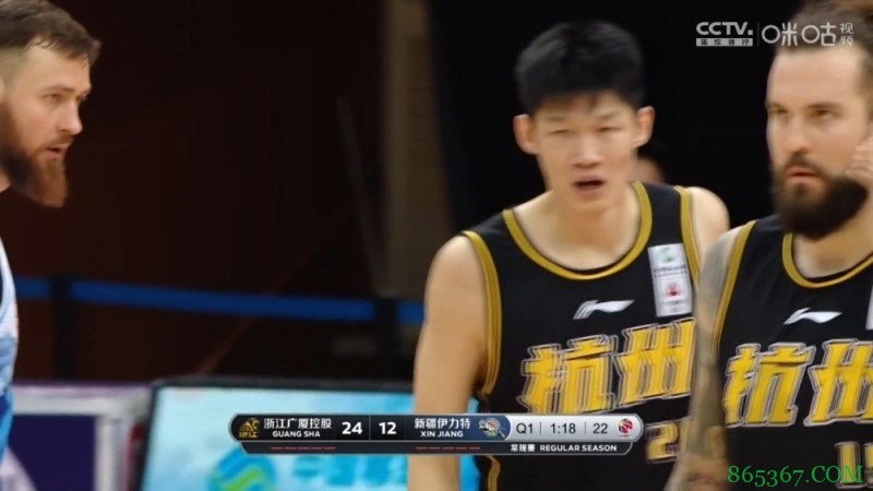 胡金秋28+11 冯欣22+8 莫泰17+18 广厦大胜新疆迎4连胜