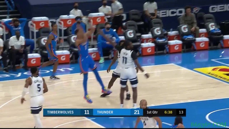 亚历山大31+9+7 里德29+6 雷霆7人上双擒下森林狼