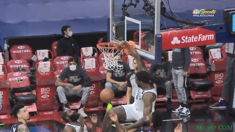 恩比德33+9 本西16+12+8 哈登26+8+10 76人轻取篮网