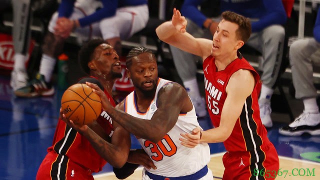 阿德巴约24+11 兰德尔26+13 热火6人上双力克尼克斯