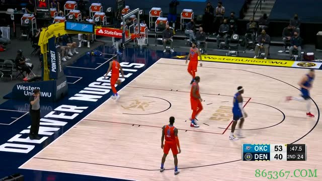 约基奇22+13+9 穆雷22+5+5 杰克逊20分 掘金逆转险胜雷霆