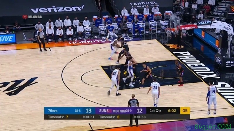 布克36+5 保罗18+8+10 恩比德35+8 太阳灼伤76人取5连胜