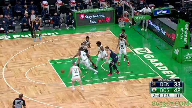 杰伦-布朗27分 塔图姆21+8 约基奇43分 绿军终结掘金3连胜