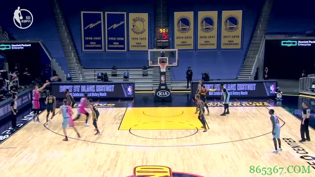 库里25+7+11 贝兹莫尔26+8 巴特勒三双 勇士4人20+加时扑灭热火