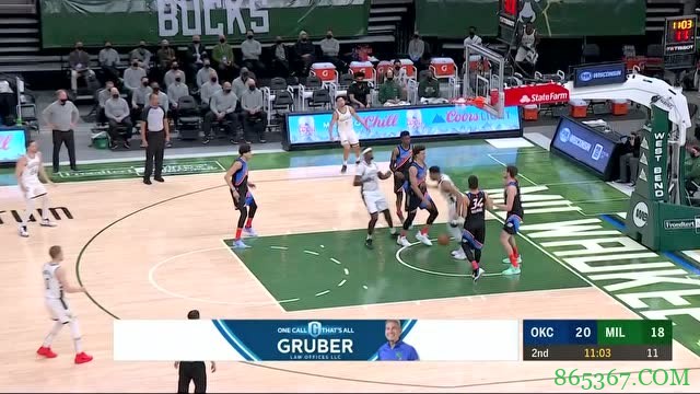 字母哥29+19+8 米德尔顿20+8 雄鹿击败雷霆结束5连败