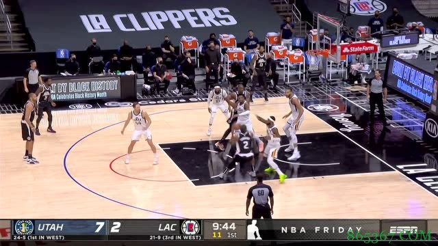 小卡29+5 乔治复出15+6 米切尔35+5 快船终结爵士9连胜