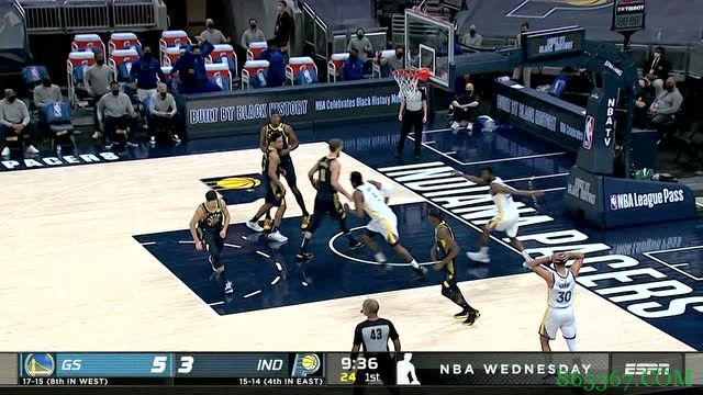 库里24+8+8 格林准三双 小萨22+16 勇士背靠背胜步行者