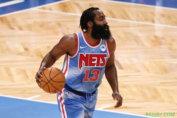 蜕变 哈登篮网生涯前17场篮板助攻&三项命中率均创职业生涯新高