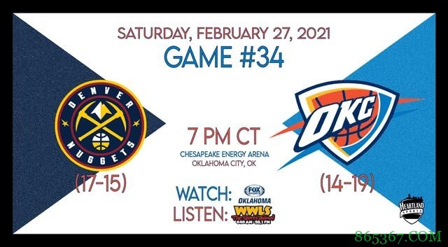 约基奇19+11+13 穆雷26+5 波特20+10 掘金大胜雷霆